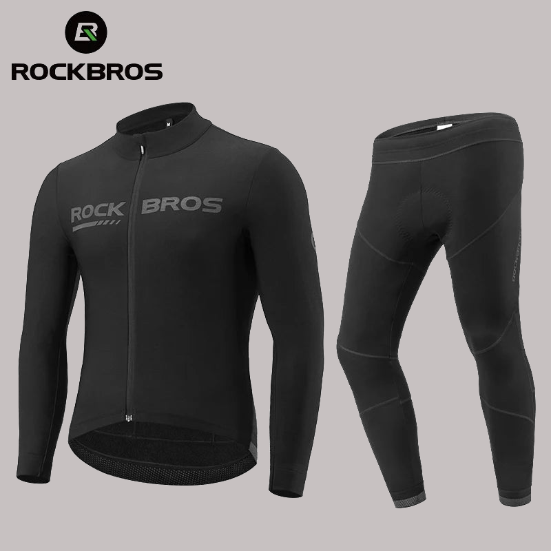 ROCKBROS Cycling clothes Men Women Autumn Winter Breathable Comfort Cycling Jacket  Windproof MTB Road Cycling Clothing Sets