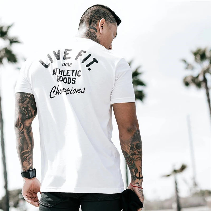 Live Fit Casual Training T-Shirt With Print