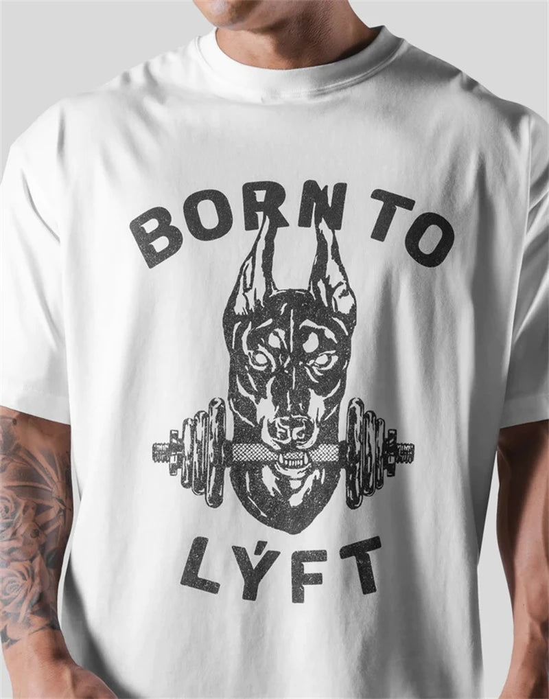 Lyft Oversize Cotton T-Shirt With Print