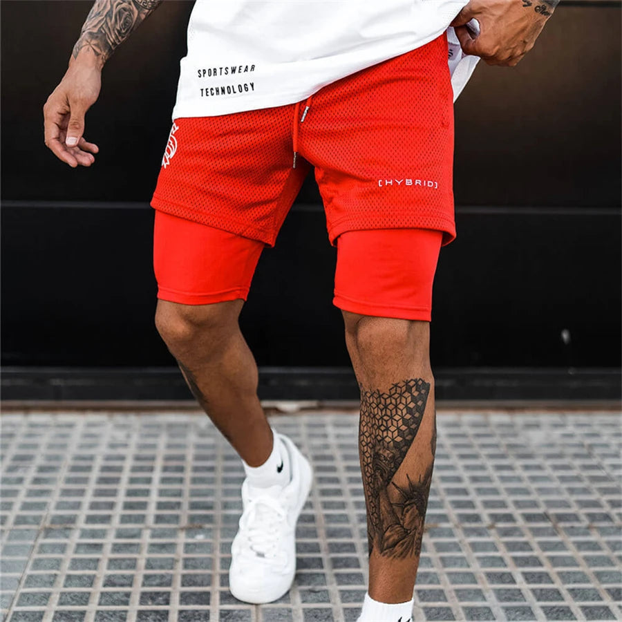 2-in-1 layer Sports Shorts