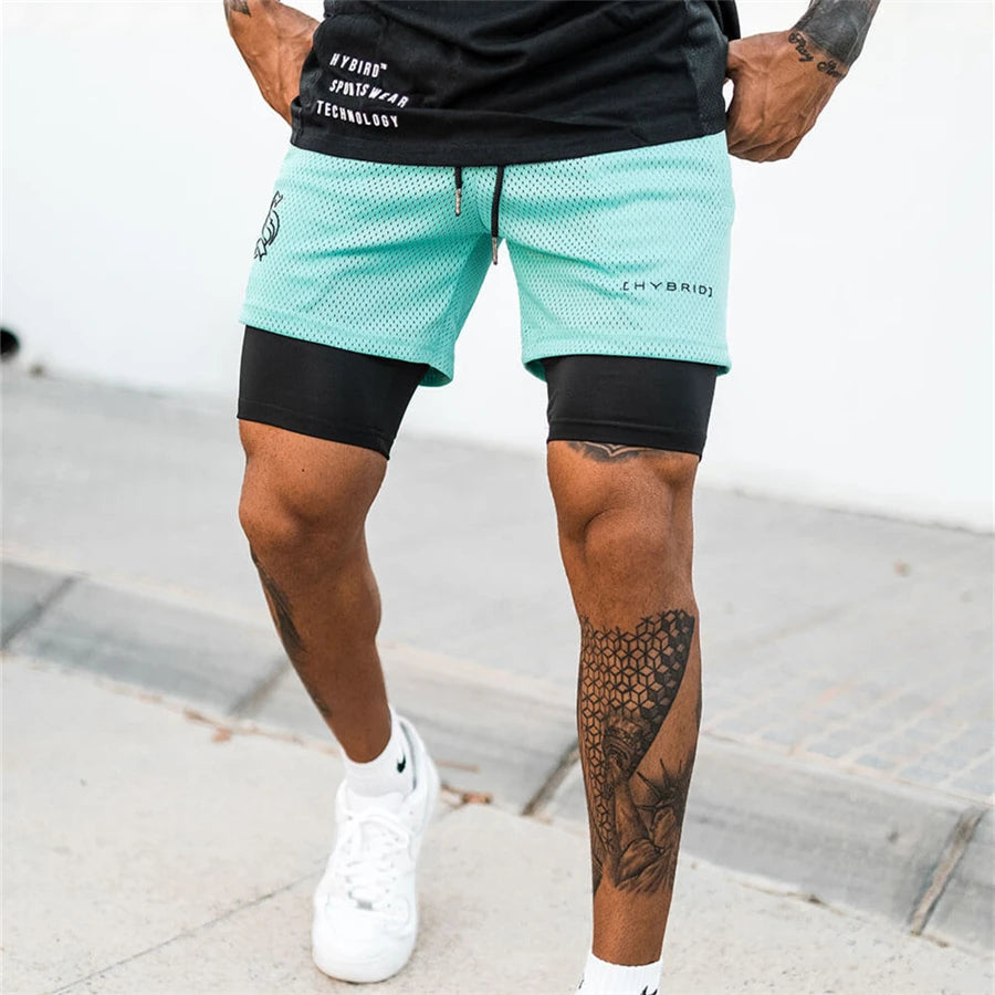 2-in-1 layer Sports Shorts