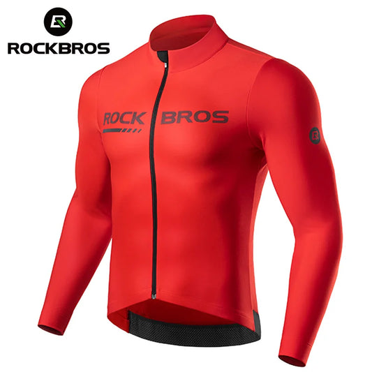 ROCKBROS Cycing Jackets For Men Women Winter Warm Bike Jerseys Thermal Feece Sports MTB Road Long Sleeves Bicycle Top Coat