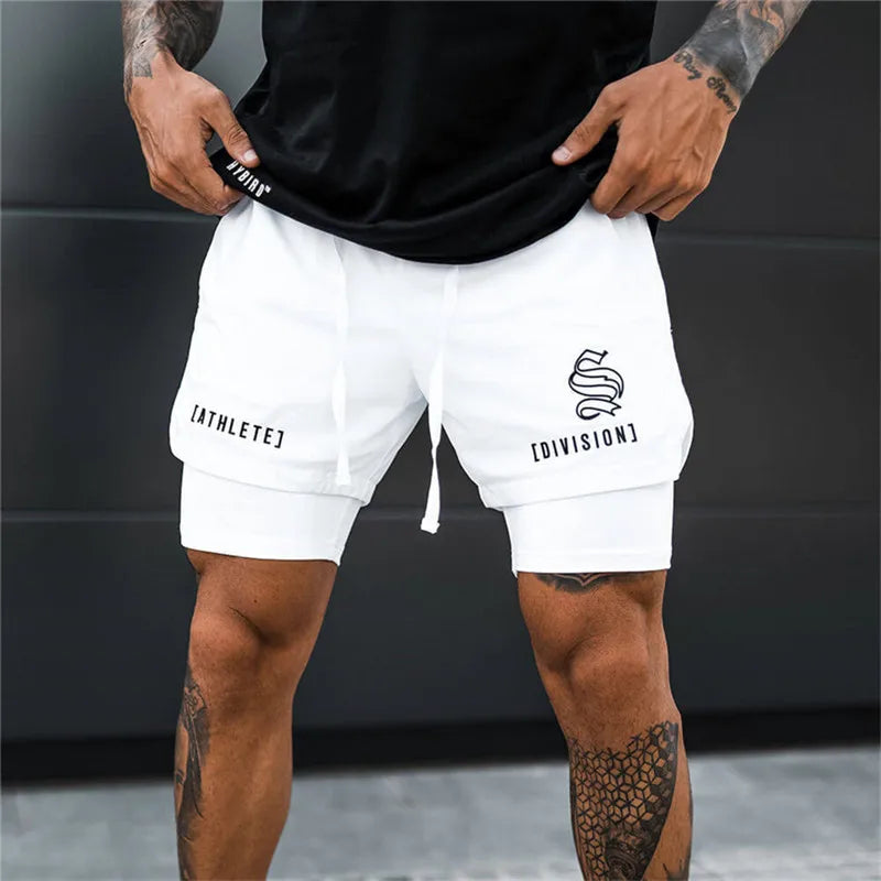 2-in-1 Shorts for Running and Bodybuilding