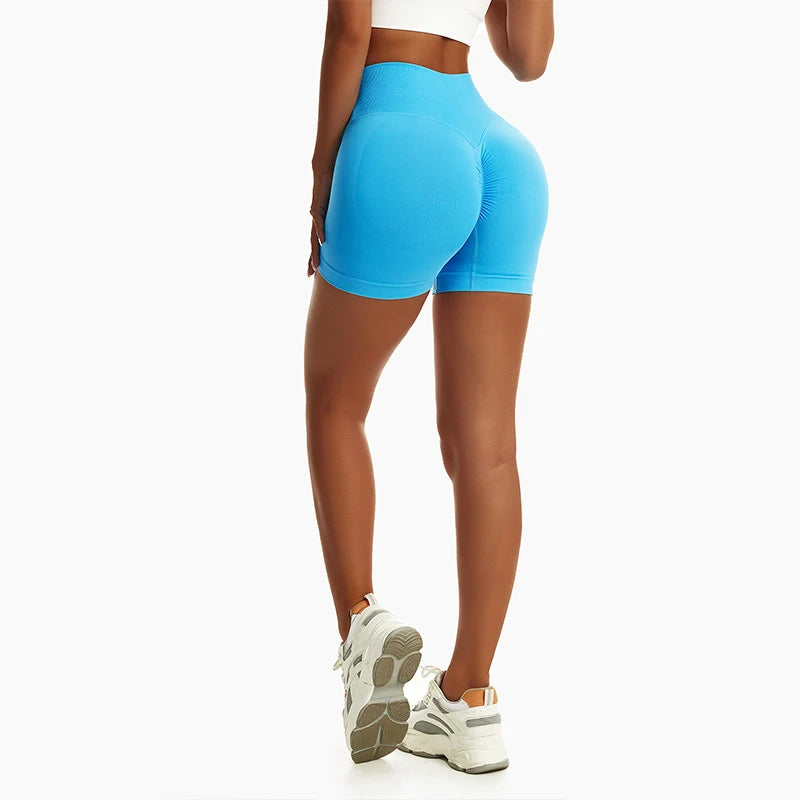 Women's Seamless Training Shorts With Elasticity